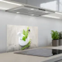 Kruiden in Vrede keuken achterwand spatscherm klein -3d_schuin