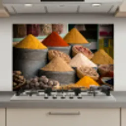 Kruiden - Ton - Specerijen - Geel - Bruin keuken achterwand spatscherm klein -3d_website