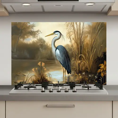 Reiger - Water - Planten keuken achterwand spatscherm klein -3d_website