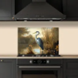 Reiger - Water - Planten keuken achterwand spatscherm klein -sfeer1