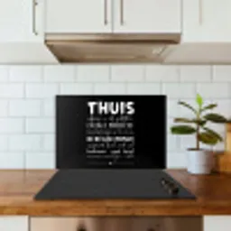 Thuis - Spreuken - Hartje keuken achterwand spatscherm klein -sfeer2