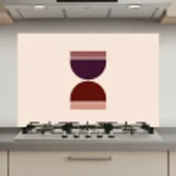 Zandloper - Symmetrisch - Rood - Paars keuken achterwand spatscherm klein -3d_website