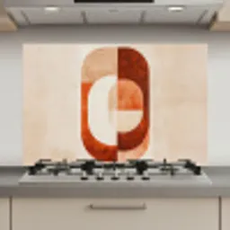 Illustratie - Abstract - Vormen - Rood keuken achterwand spatscherm klein -3d_website