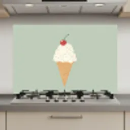 Illustratie - Ijsje - Spikkels - Kers keuken achterwand spatscherm klein -3d_website