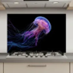 Kwal - Doorzichtig - Roze - Tentakels keuken achterwand spatscherm klein -3d_website