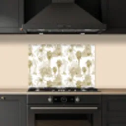 Oerwoud - Abstract - Beige keuken achterwand spatscherm klein 900 -sfeer1
