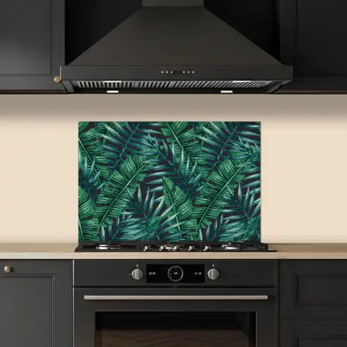 Jungle - Bladeren - Tropisch keuken achterwand spatscherm klein -sfeer1