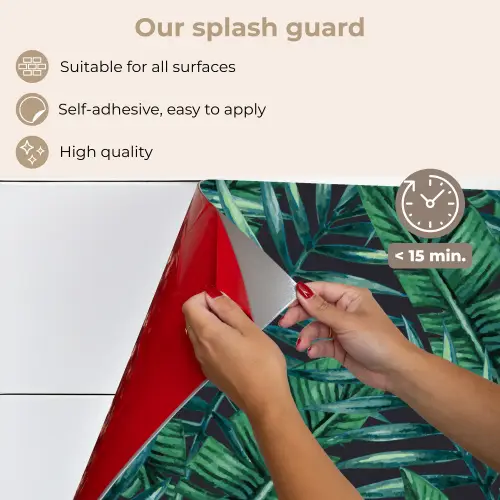 Jungle - Bladeren - Tropical keuken achterwand spatscherm middel -spatscherm_EN