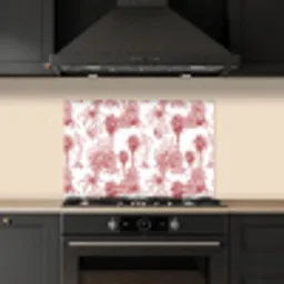 Jungle - Natuur - Rood keuken achterwand spatscherm klein 900 -sfeer1