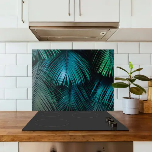 Jungle - Palmblad - Natuur keuken achterwand spatscherm middel -sfeer2