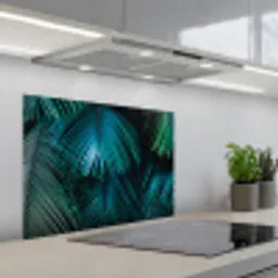 Jungle -  Palmblad - Natuur keuken achterwand spatscherm middel -3d_schuin