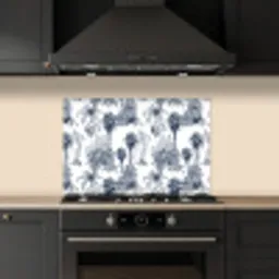 Jungle - Beplanting - Blauw keuken achterwand spatscherm klein 900 -sfeer1