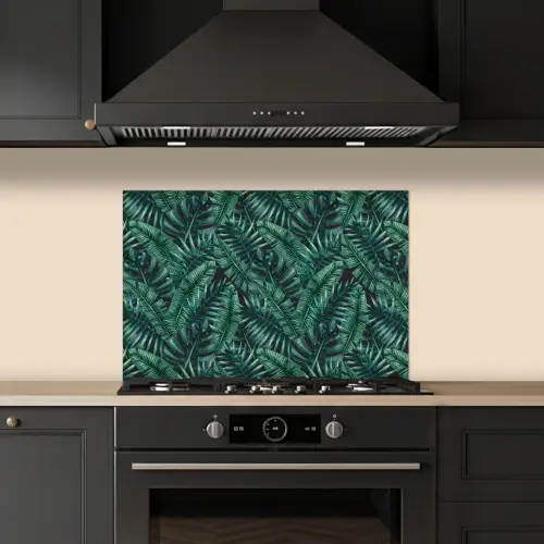 Jungle - Beplanting - Overlapping - Afsnijding keuken achterwand spatscherm klein 900 -sfeer1
