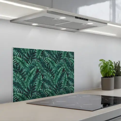 Jungle - Beplanting - Overlapping - Afsnijding keuken achterwand spatscherm klein 900 -3d_schuin