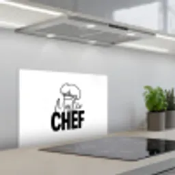 Keuken - Koken - Bakken - Chef - Master Chef - Kok - Tekst keuken achterwand spatscherm klein -3d_schuin