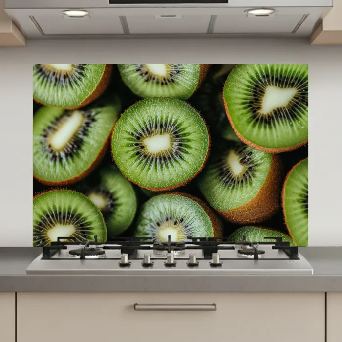 Kiwi - Fruit - Groen keuken achterwand spatscherm klein -3d_website