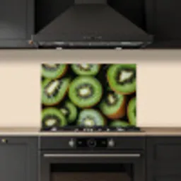 Kiwi - Fruit - Groen keuken achterwand spatscherm klein -sfeer1