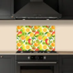 Kiwi - Sinasappel - Mango - Perzik keuken achterwand spatscherm klein 900 -sfeer1