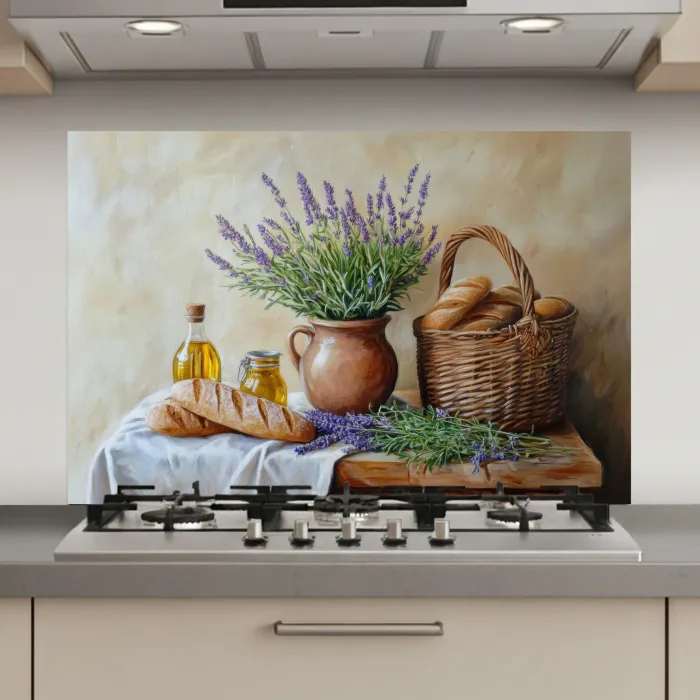 Lavendel - Brood - Stilleven keuken achterwand spatscherm klein -3d_website
