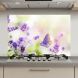 Lavendel - Vlinder - Bloemen keuken achterwand spatscherm klein -3d_website