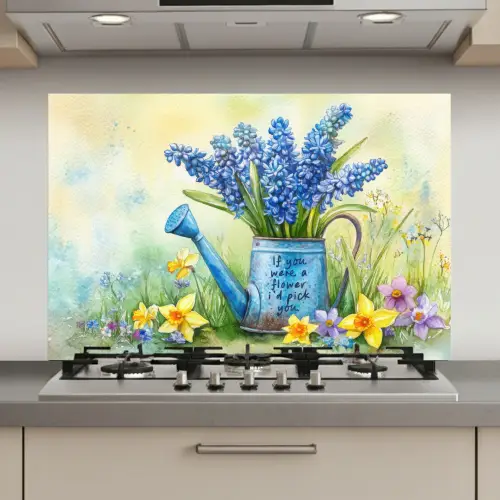 Lavendelbloemen - Quote - Gieter keuken achterwand spatscherm klein -3d_website