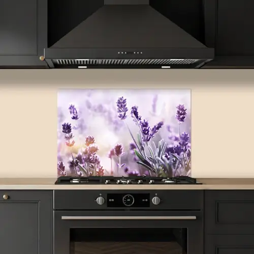 Lavendel Lichtspel keuken achterwand spatscherm klein -sfeer1