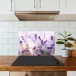 Lavendel Lichtspel keuken achterwand spatscherm klein -sfeer2