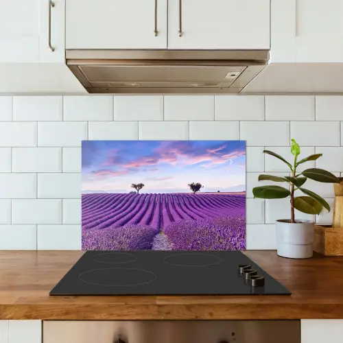 Lavendel - Natuur - Paars - Bomen - Bloemen keuken achterwand spatscherm klein -sfeer2