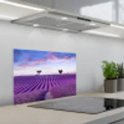 Lavendel - Natuur - Paars - Bomen - Bloemen keuken achterwand spatscherm klein -3d_schuin