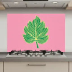 Blad - Groen - Illustratie - Minimalistisch keuken achterwand spatscherm klein -3d_website