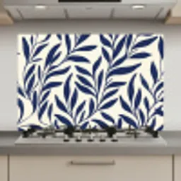 Bladeren - Klimop - Donkerblauw keuken achterwand spatscherm klein -3d_website