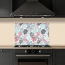 Bladeren - Jungle - Pastel - Tropisch keuken achterwand spatscherm klein -sfeer1