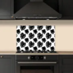 Bladeren - Modern - Symmetrie keuken achterwand spatscherm klein 900 -sfeer1