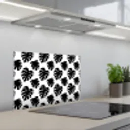 Bladeren - Modern - Symmetrie keuken achterwand spatscherm klein 900 -3d_schuin
