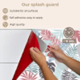 Bladeren - Pastel - Jungle keuken achterwand spatscherm middel -spatscherm_EN