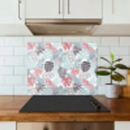 Bladeren - Pastel - Jungle keuken achterwand spatscherm middel -sfeer2
