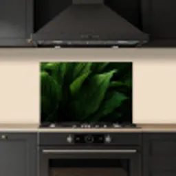 Bladeren - Schaduw - Groen - Textuur keuken achterwand spatscherm klein -sfeer1