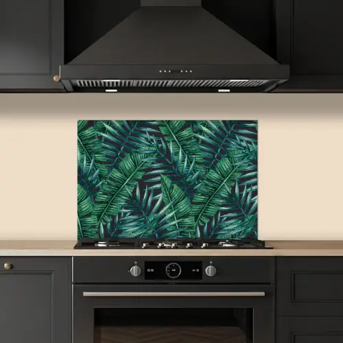 Bladeren - Tropisch - Jungle - Natuur keuken achterwand spatscherm klein -sfeer1