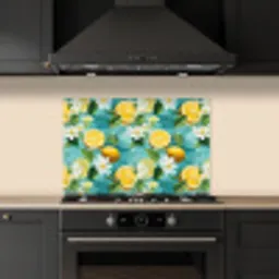 Citroen - Bloemen - Bruisend - Water keuken achterwand spatscherm klein 900 -sfeer1