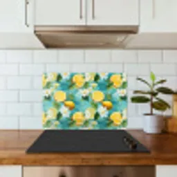 Citroen - Bloemen - Bruisend - Water keuken achterwand spatscherm klein 900 -sfeer2