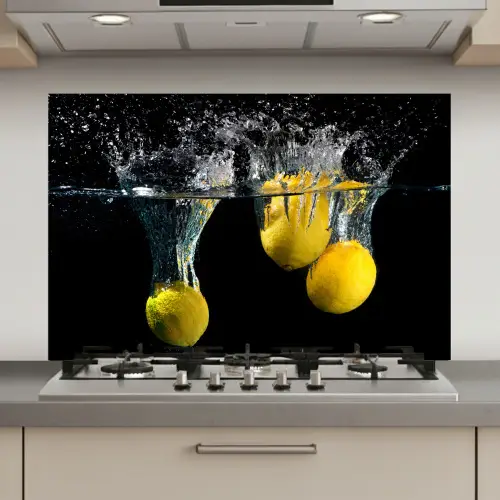 Citroen - Fruit - Stilleven - Water - Geel keuken achterwand spatscherm klein -3d_website