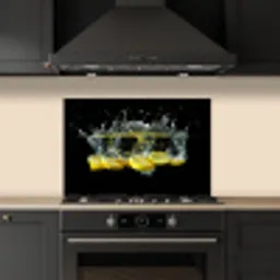 Citroen - Fruit - Geel - Stilleven - Water keuken achterwand spatscherm klein -sfeer1