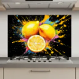 Citroen - Graffiti - Kleurrijk - Verf - Modern keuken achterwand spatscherm klein -3d_website