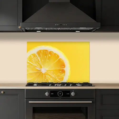 Citroen - Geel - Zonnig keuken achterwand spatscherm klein -sfeer1
