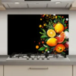 Citroenen - Zwart - Kruiden - Graffiti - Verf keuken achterwand spatscherm klein -3d_website