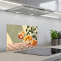 Citroenen - Glas - Tafelkleed - Geblokt keuken achterwand spatscherm klein -3d_schuin