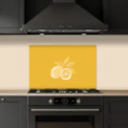 Citroenen - Illustratie - Minimalistisch - Geel keuken achterwand spatscherm klein -sfeer1
