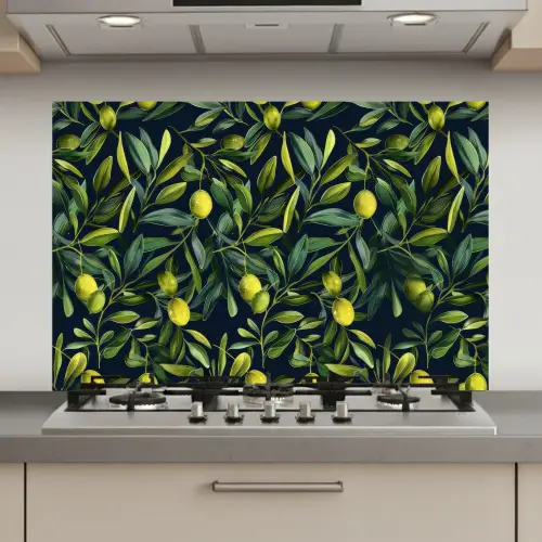 Citroenen - Bladeren - Natuurlijk keuken achterwand spatscherm klein -3d_website