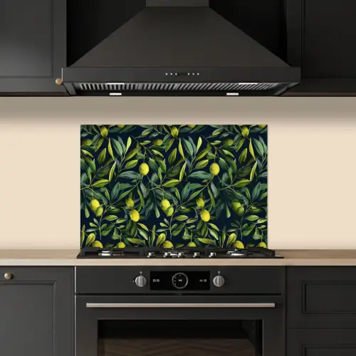 Citroenen - Bladeren - Natuurlijk keuken achterwand spatscherm klein -sfeer1