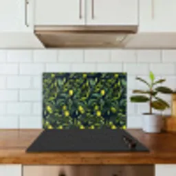 Citroenen - Bladeren - Natuurlijk keuken achterwand spatscherm klein -sfeer2